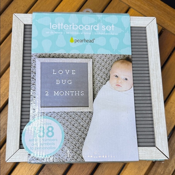 Pearhead Other - Pearhead Gray and White Letterboard Set